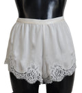 White Silk Floral Lace Lingerie Underwear - it40-s