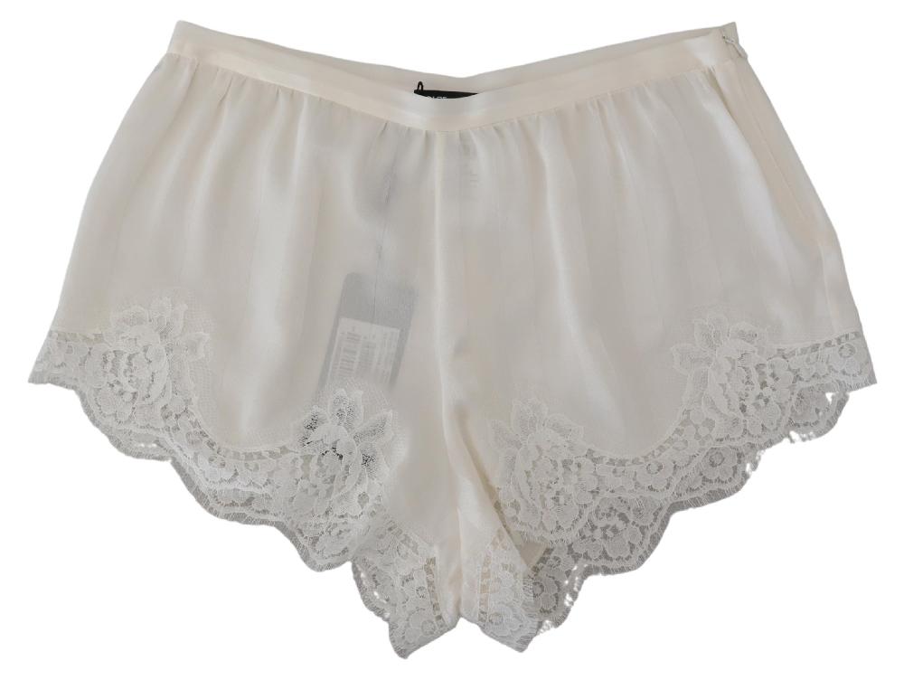 White Silk Floral Lace Lingerie Underwear - it40-s