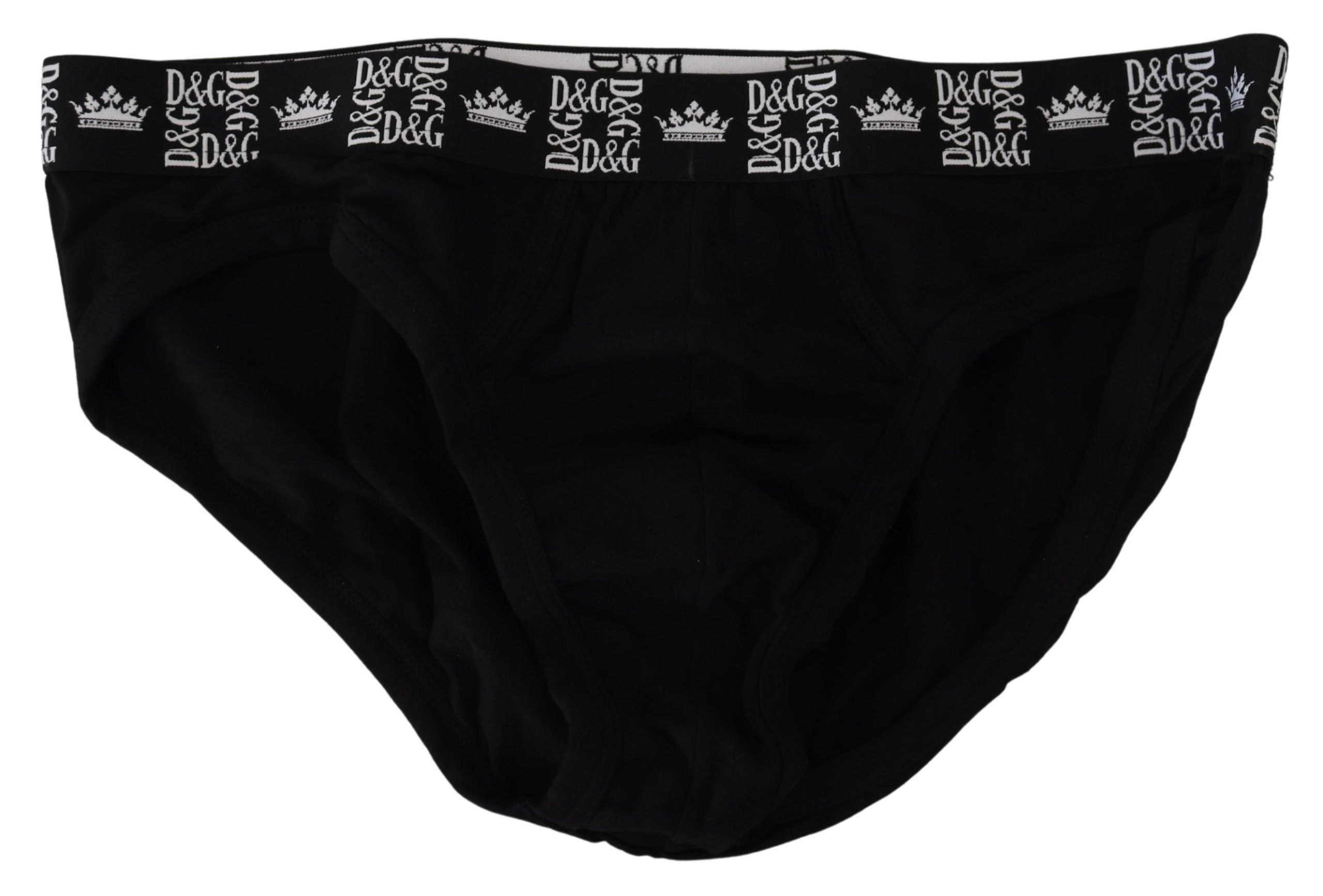 Black Cotton Stretch Midi Brief Underwear - it6-l