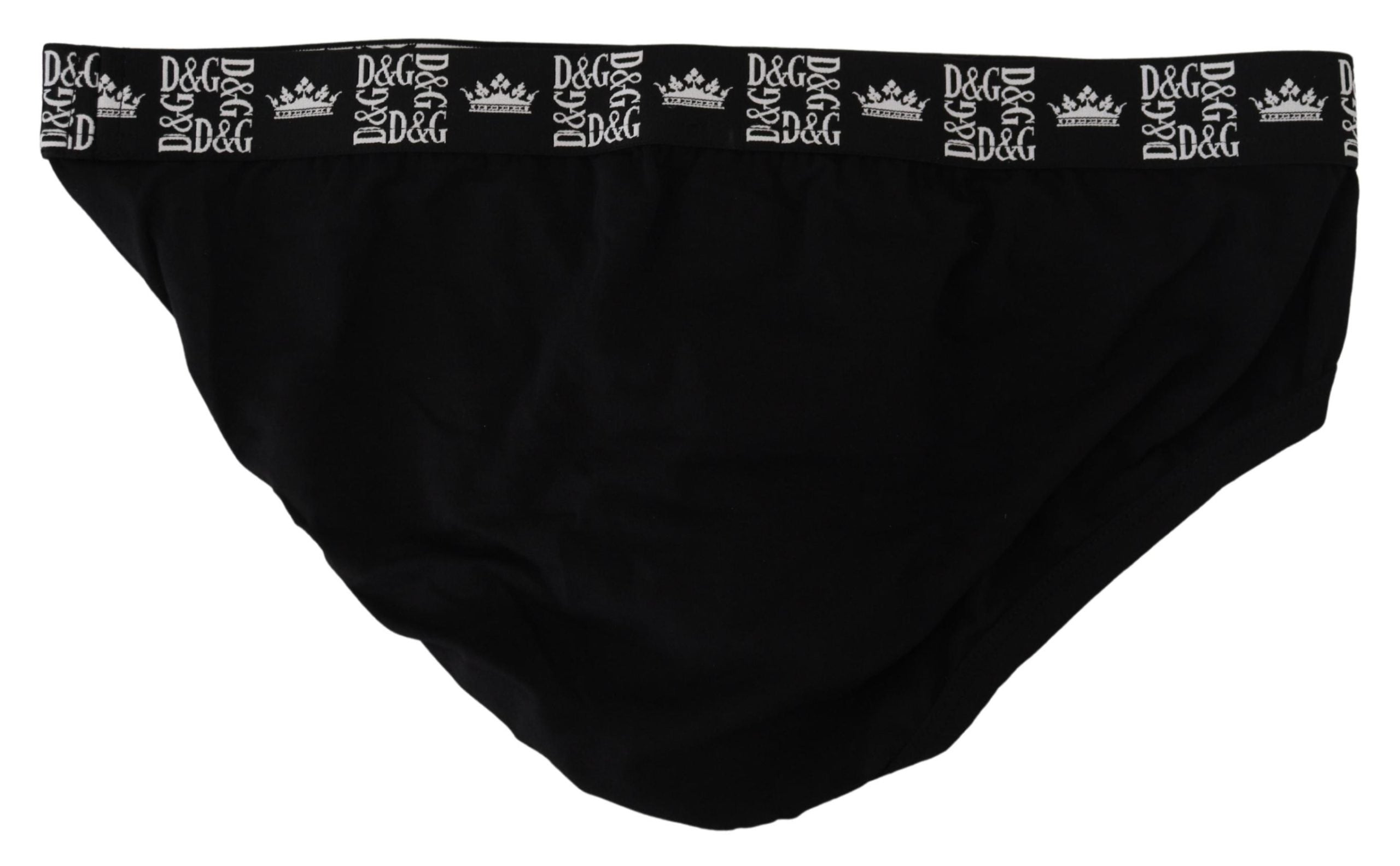 Black Cotton Stretch Midi Brief Underwear - it6-l