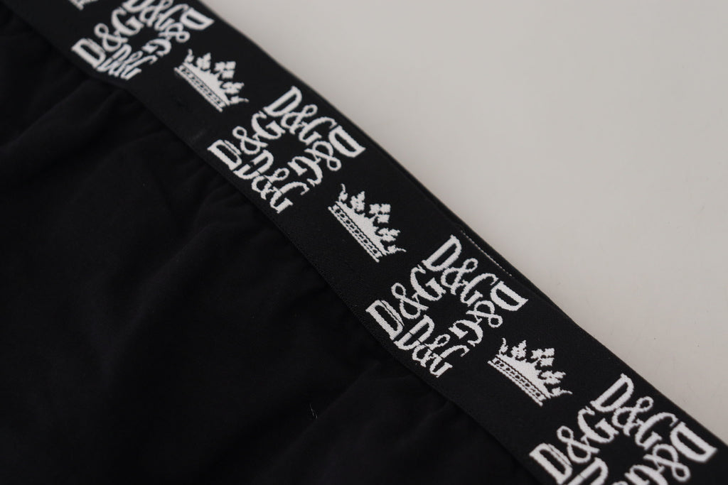 Black Cotton Stretch Midi Brief Underwear - it6-l