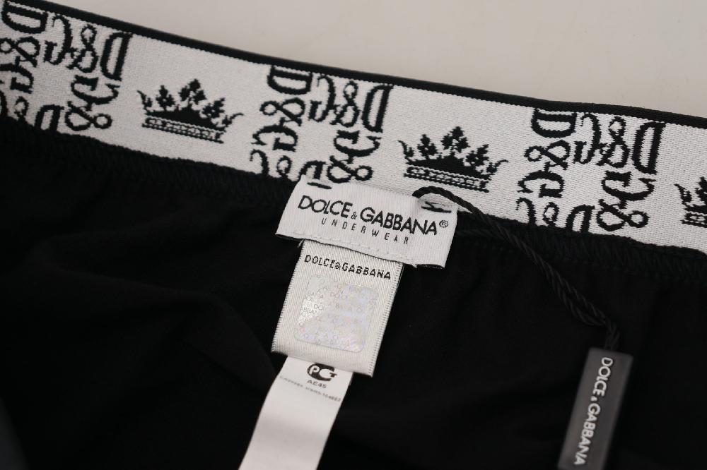 Black Cotton Stretch Midi Brief Underwear - it6-l