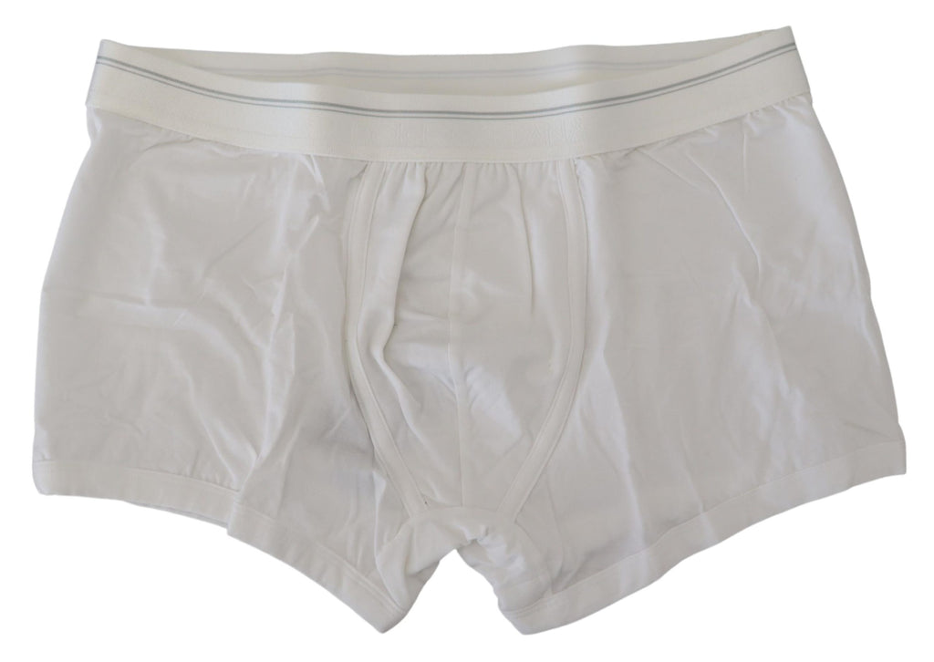 White Cotton Blend Regular Boxer Underwear - it4-s