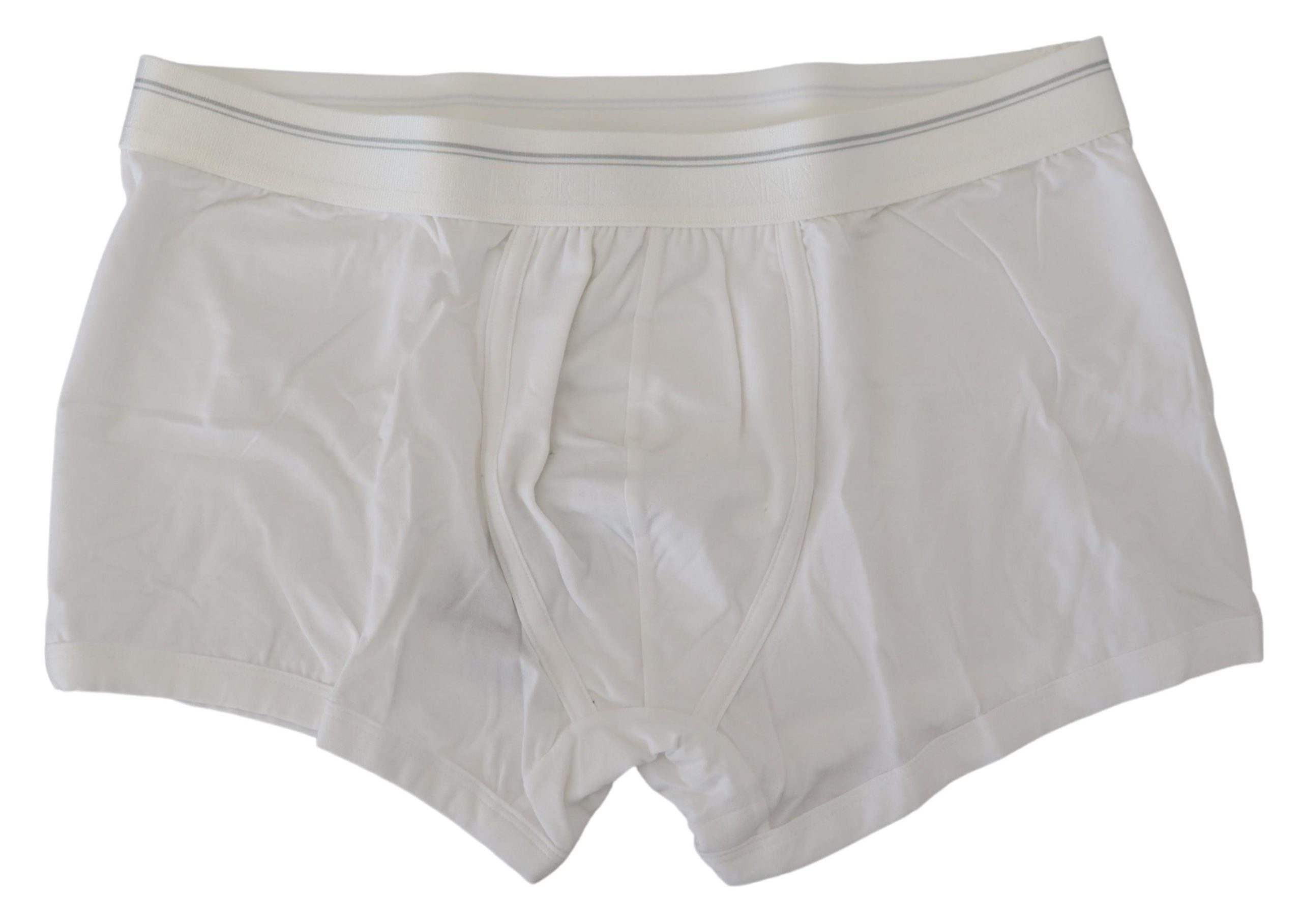 White Cotton Blend Regular Boxer Underwear - it4-s