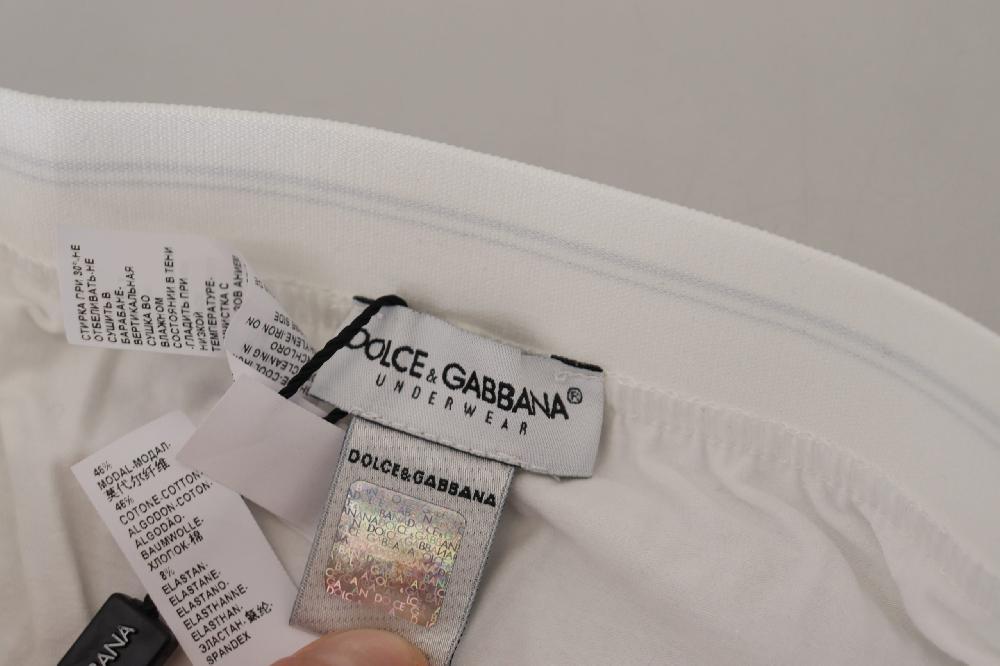 White Cotton Blend Regular Boxer Underwear - it4-s