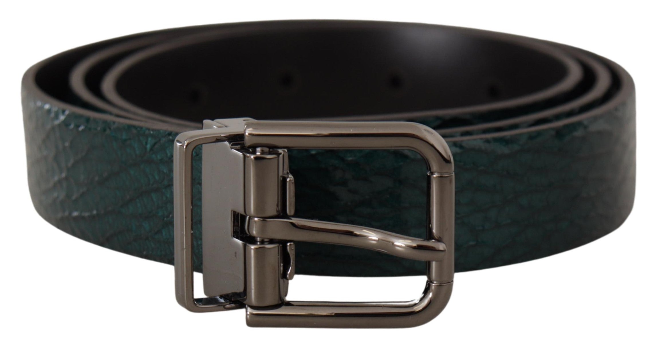Belt Green Vernice Foglia Leather Casual Dress - 90-cm-36-inches