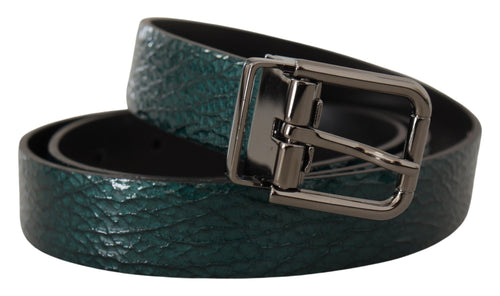 Belt Green Vernice Foglia Leather Casual Dress - 90-cm-36-inches