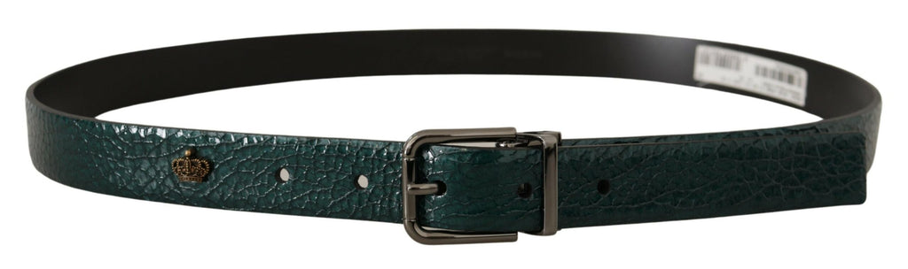 Belt Green Vernice Foglia Leather Casual Dress - 90-cm-36-inches