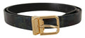 Multicolor Leather Gold Tone Metal Vernice Belt - 90-cm-36-inches