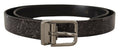 Black Goccia Glitter Pat...ther Buckle Vernice Belt - 90-cm-36-inches