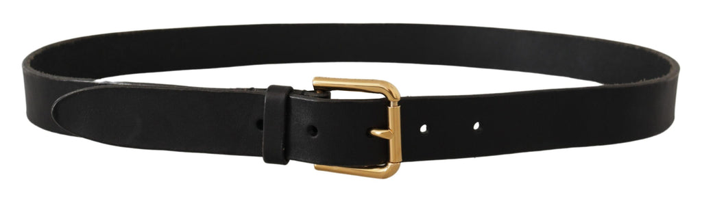 Brown Classic Leather Gold Metal Buckle Belt - 95-cm-38-inches