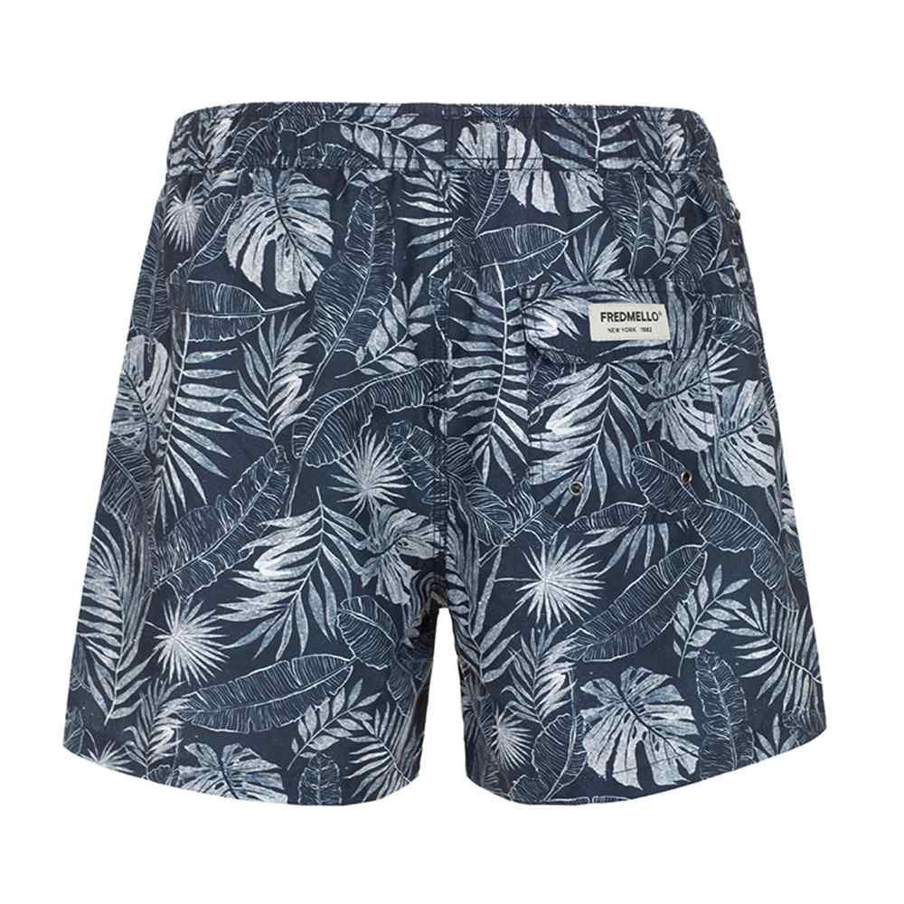 Blue Polyester Swimwear - 3xl