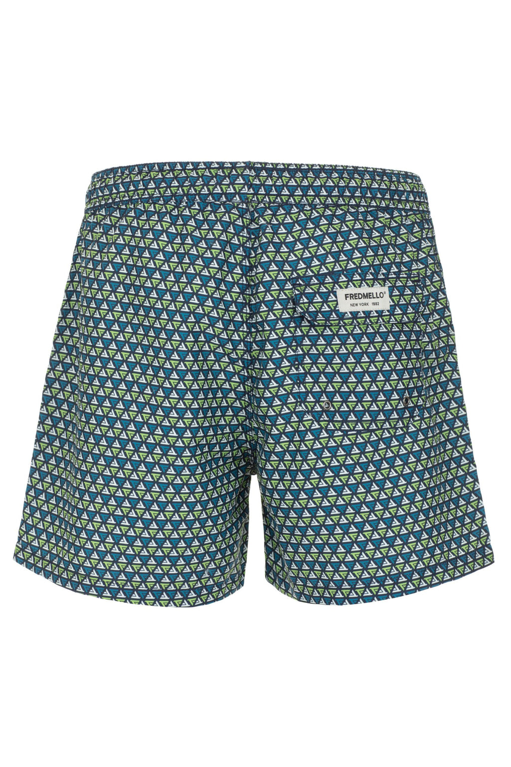 Blue Polyester Swimwear - l