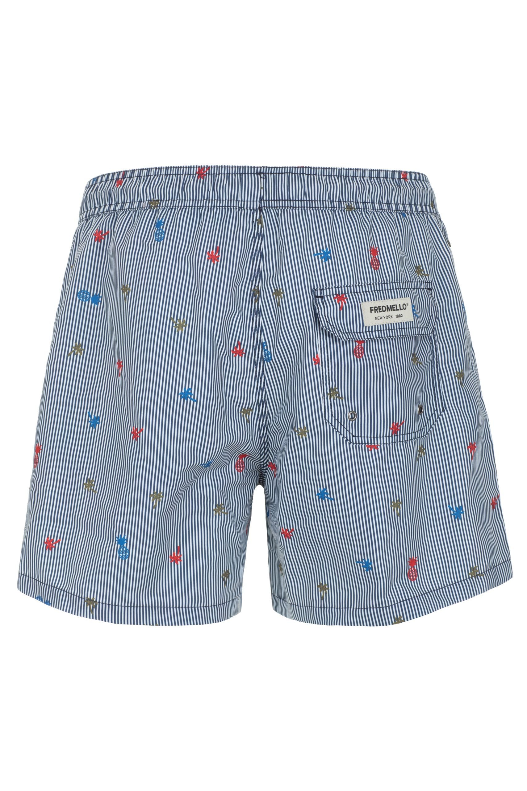 Light Blue Polyester Swimwear - 3xl