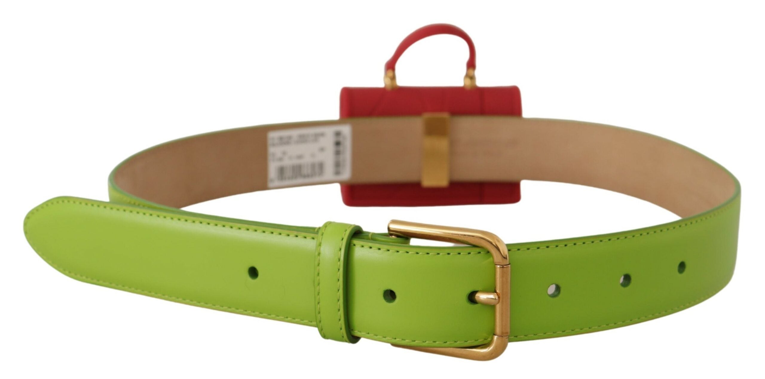 Green Leather Devotion H...icro Bag Headphones Belt - 70-cm-28-inches