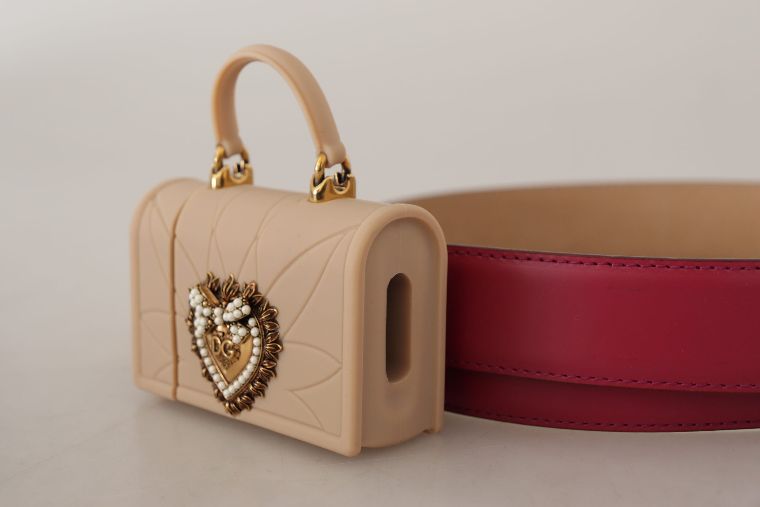 Pink Leather Devotion He...icro Bag Headphones Belt - 75-cm-30-inches