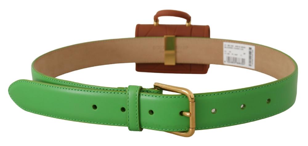 Green Leather Devotion H...icro Bag Headphones Belt - 70-cm-28-inches