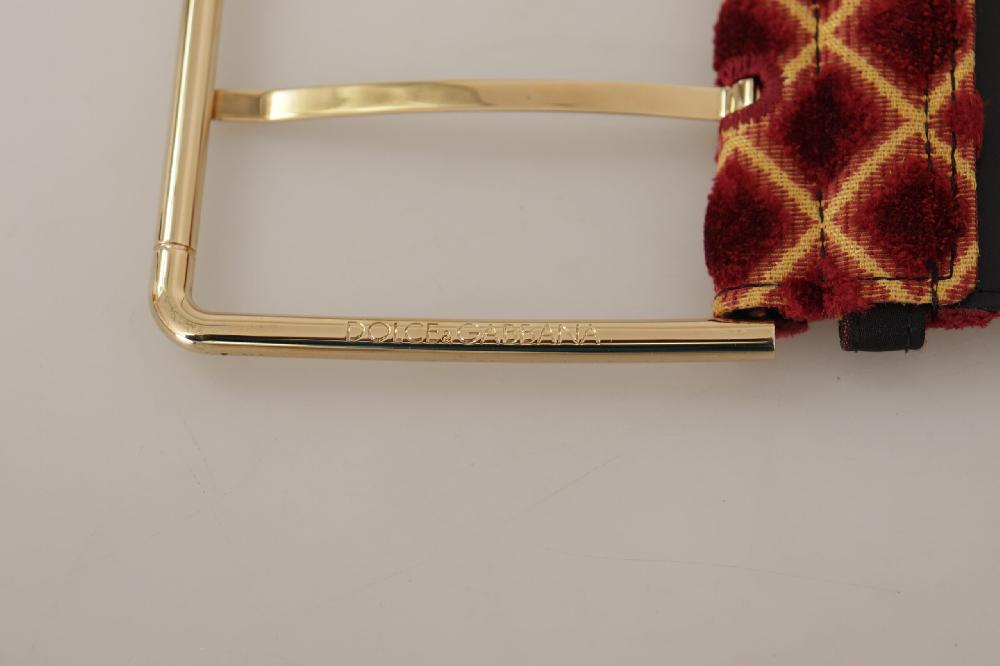 Multicolor Wide Leather ...l Gold Metal Buckle Belt - 75-cm-30-inches