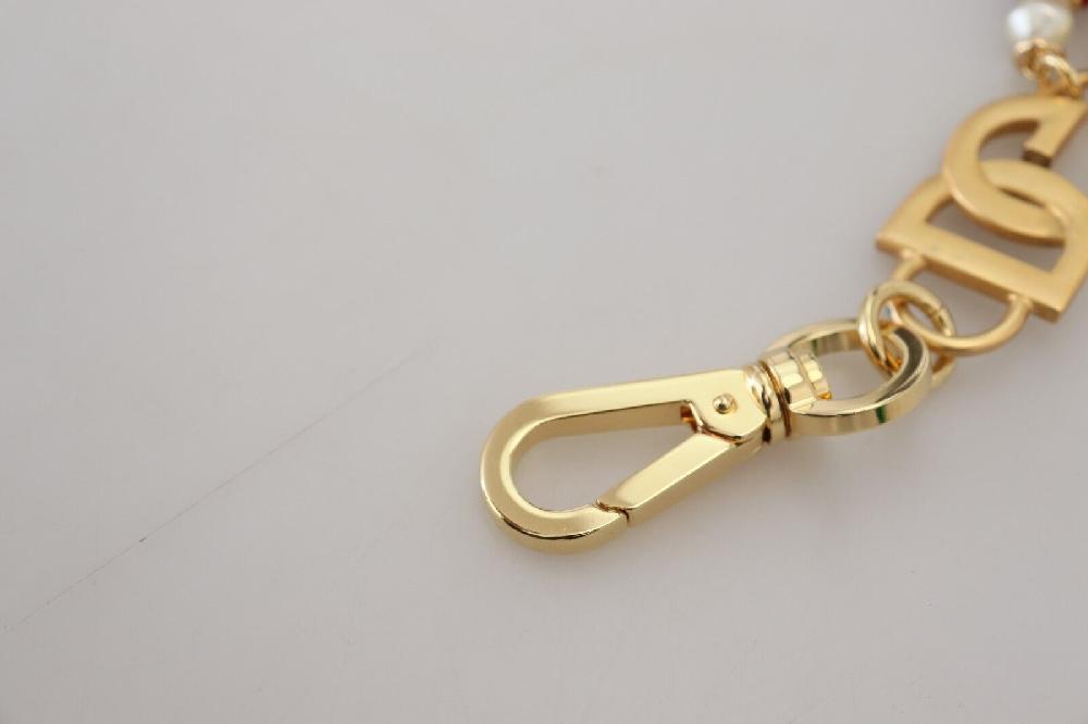 Gold Tone DG Logo Women Waist Chain Belt - s