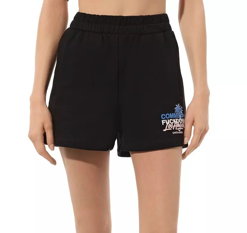 Pantaloncini in cotone nero - S