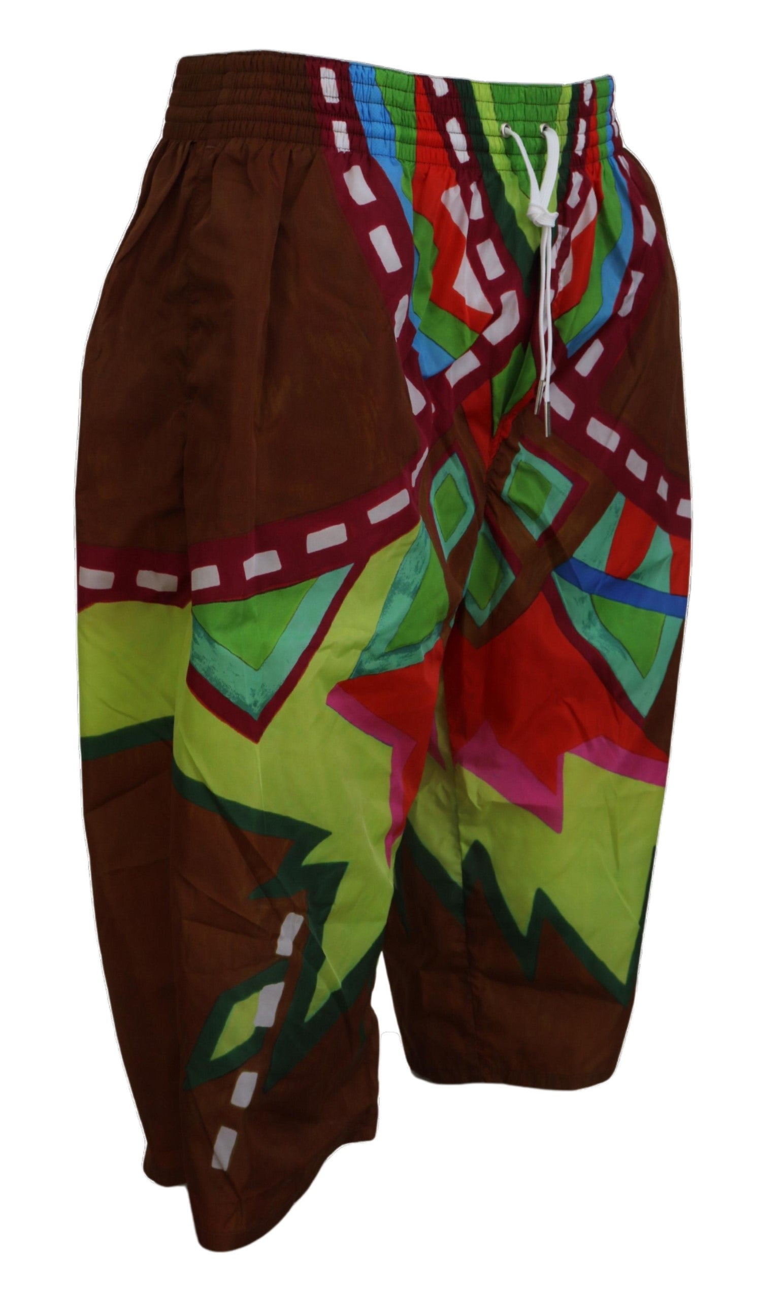 Multicolor Printed Men Beachwear Shorts Swimwear - it48-m