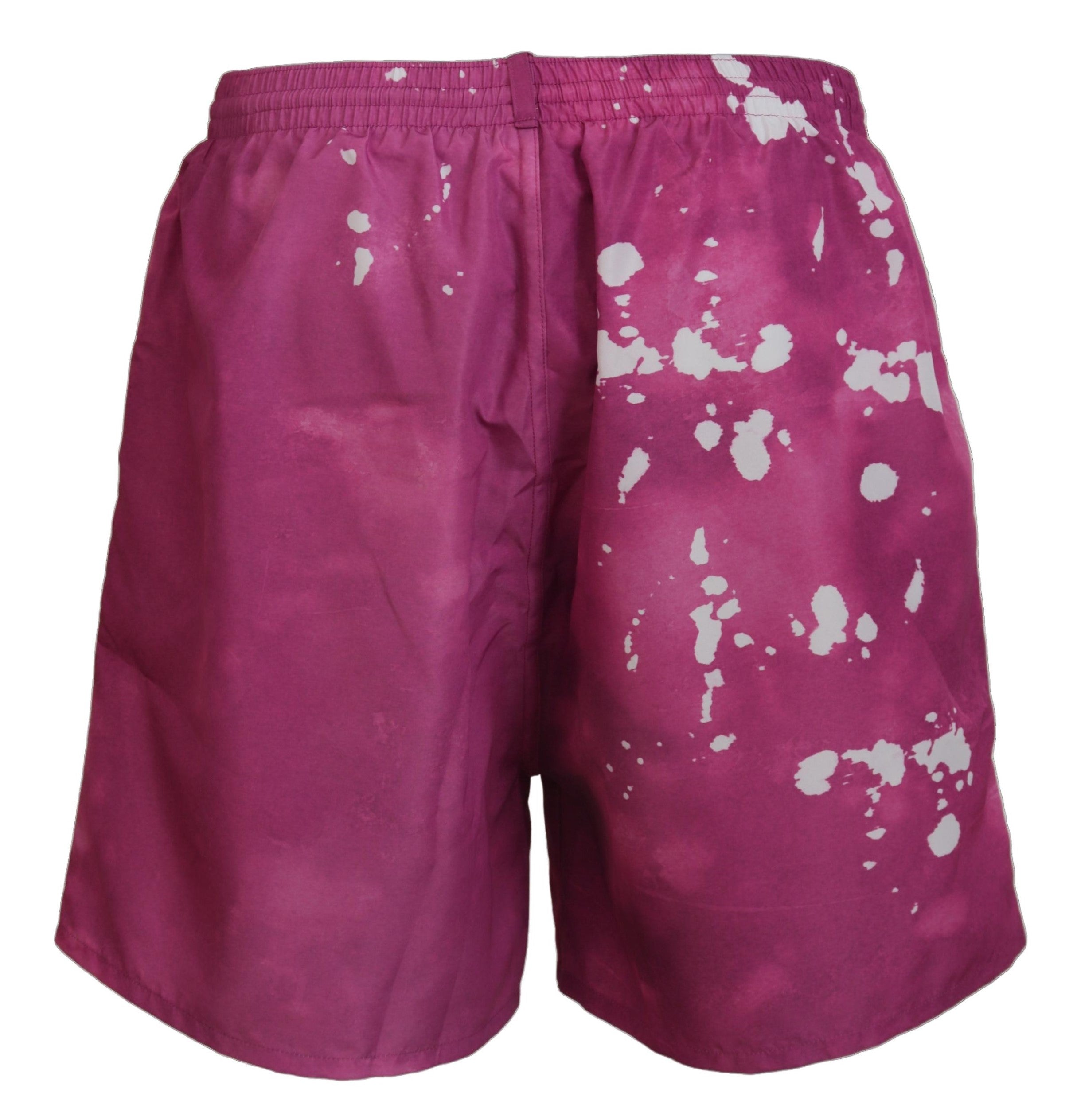 Pink Tie Dye Logo Men Beachwear Shorts Swimwear - it48-m