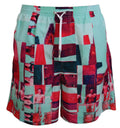 Multicolor Printed Beachwear Shorts Swimwear - it48-m