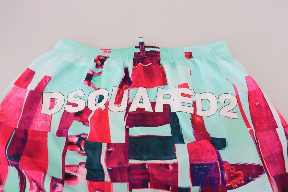 Multicolor Printed Beachwear Shorts Swimwear - it48-m