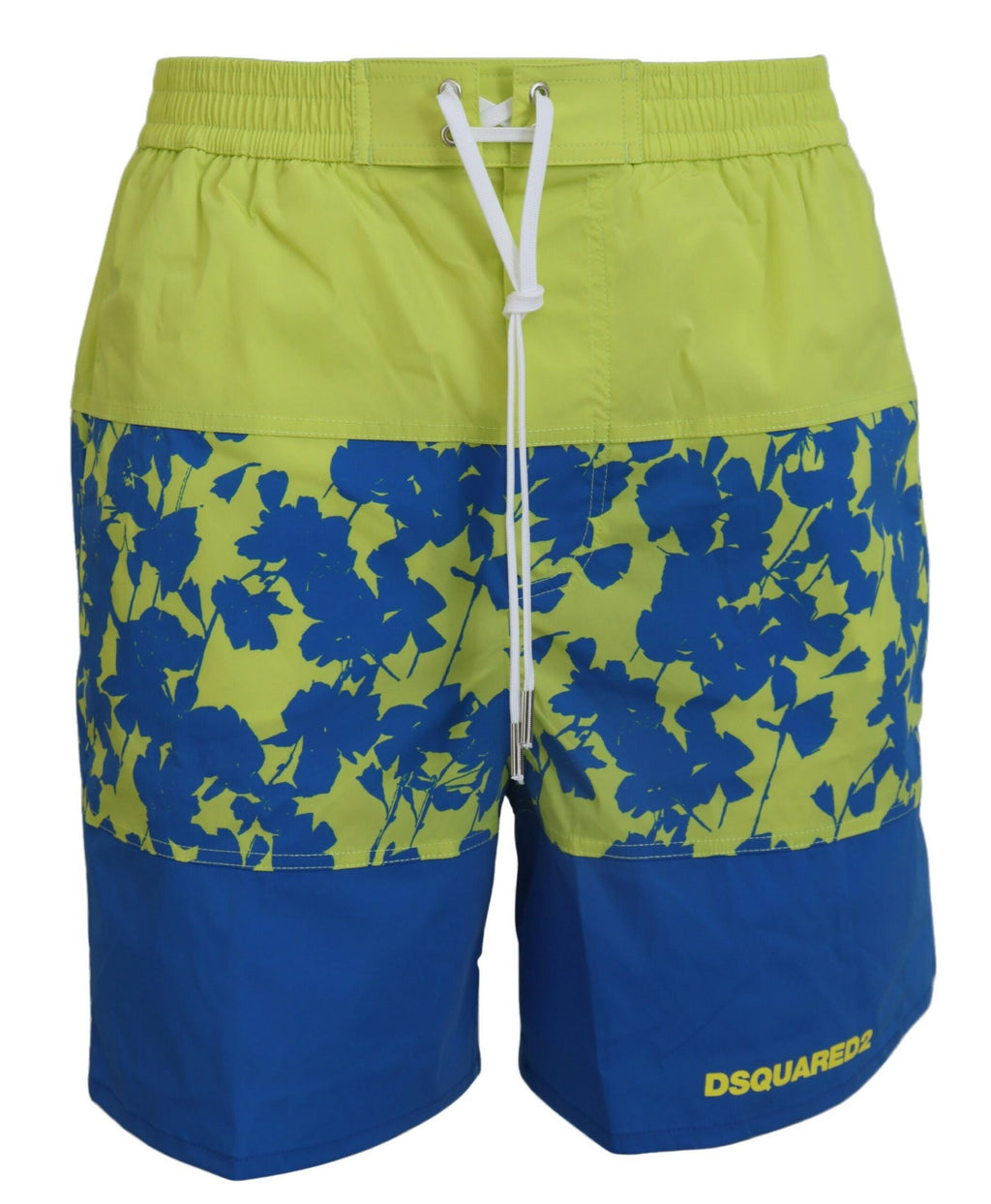 Blue Green Logo Print Men Beachwear Shorts Swimwear - it48-m