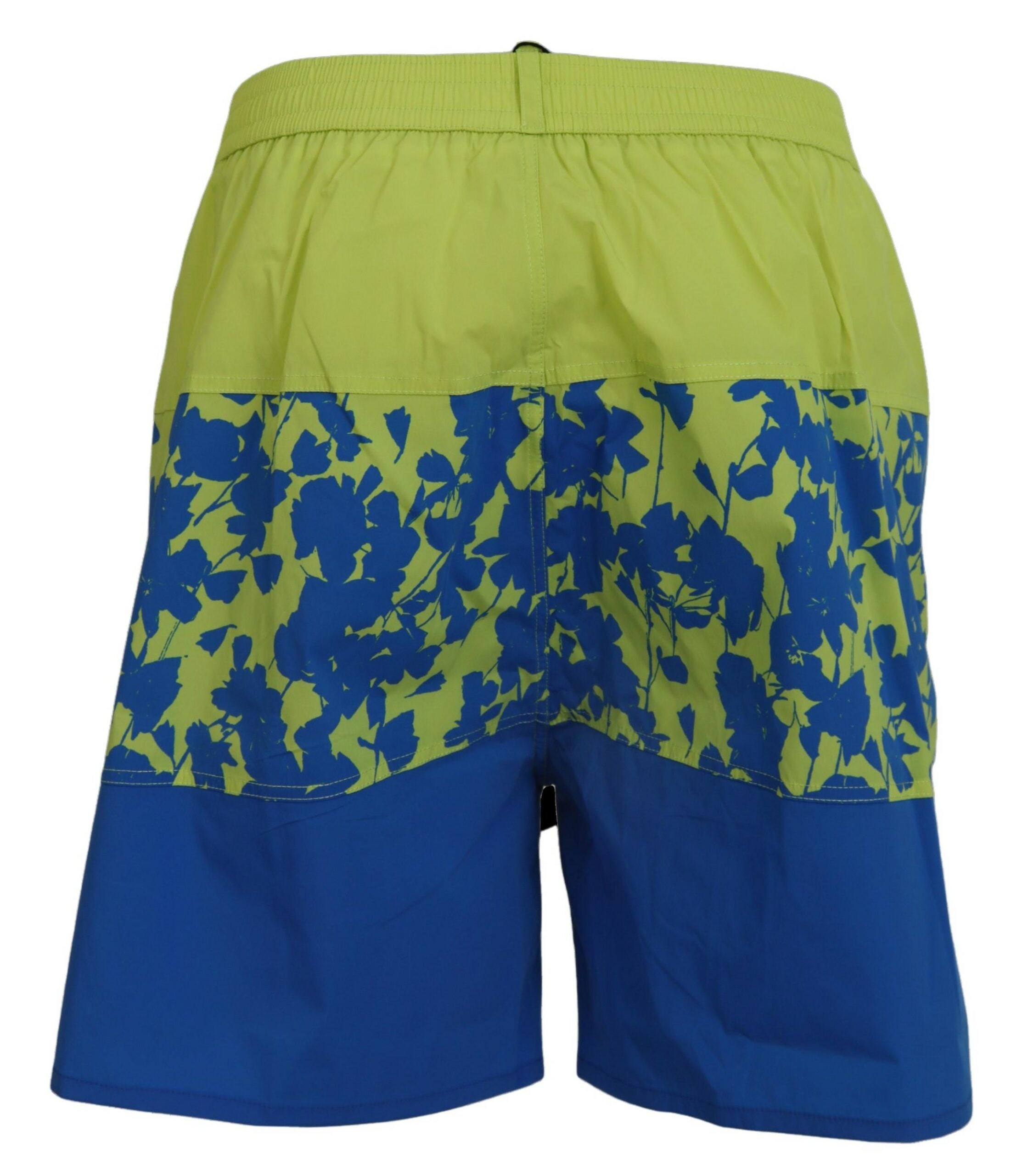 Blue Green Logo Print Men Beachwear Shorts Swimwear - it48-m