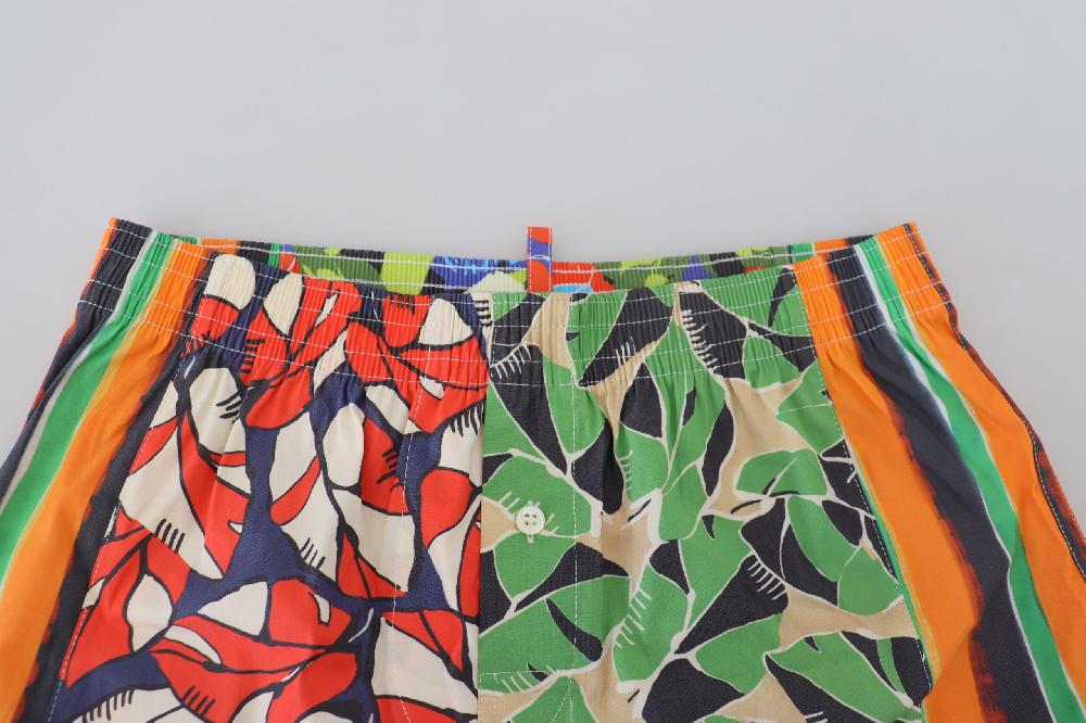 Multicolor Floral Print Men Beachwear Shorts Swimwear - it48-m