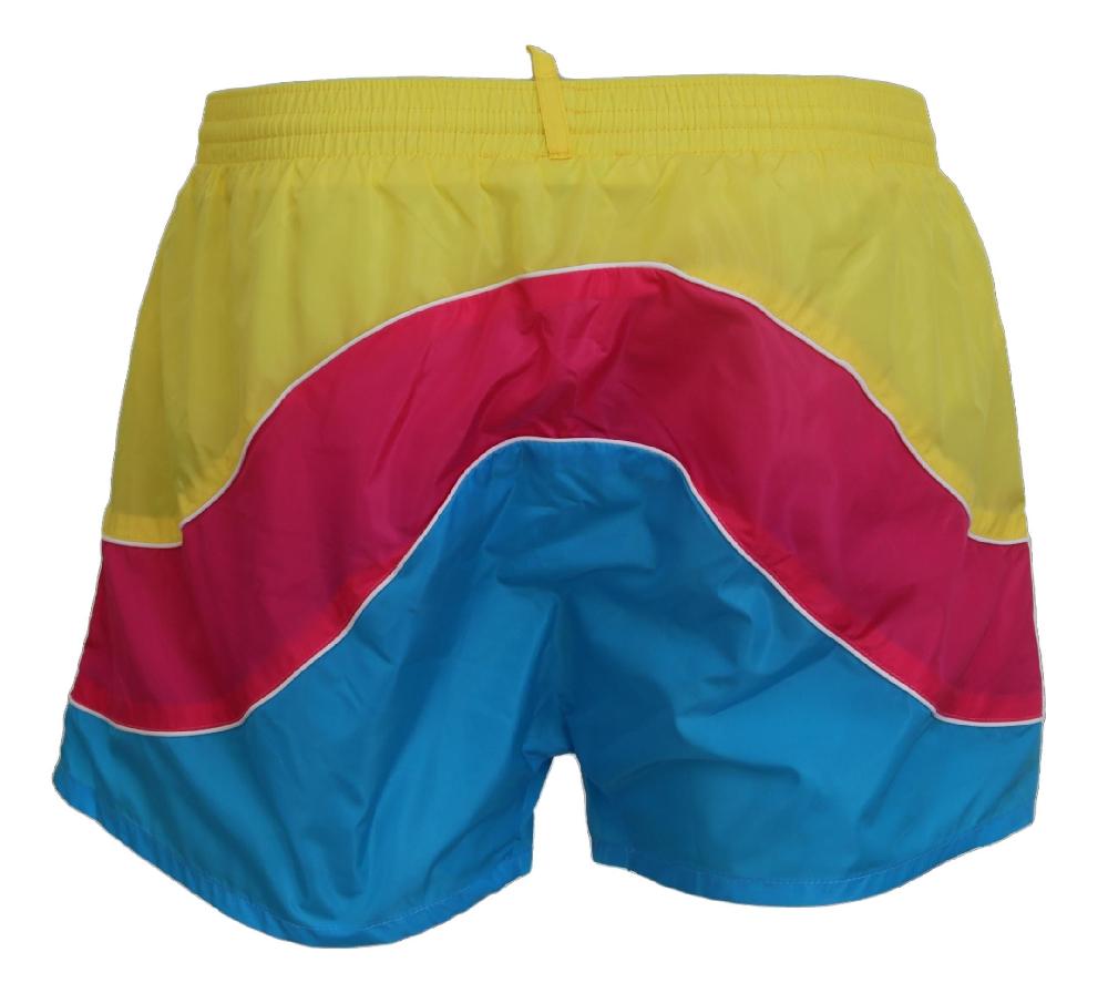 Multicolor Logo Print Men Beachwear Shorts Swimwear - it48-m