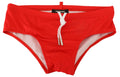 Red Black ICON Print Mens Swim Brief Swimwear - it48-m