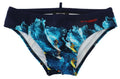 Multicolor Graphic Print Men Swim Brief Swimwear - it48-m