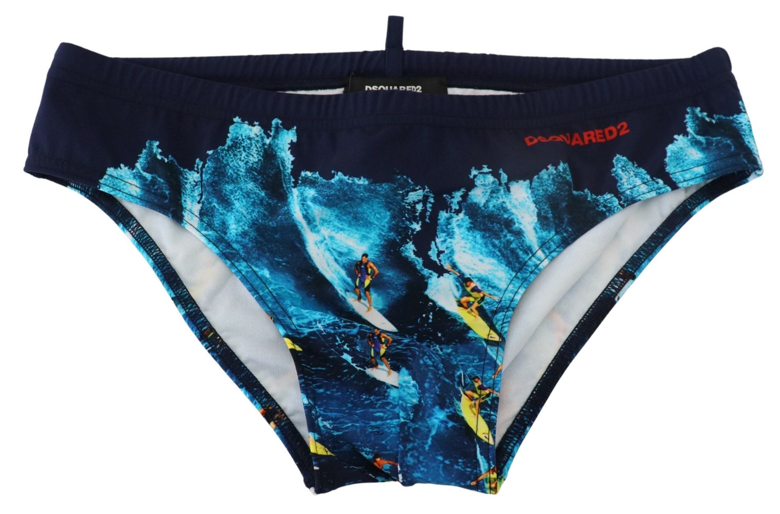 Multicolor Graphic Print Men Swim Brief Swimwear - it48-m