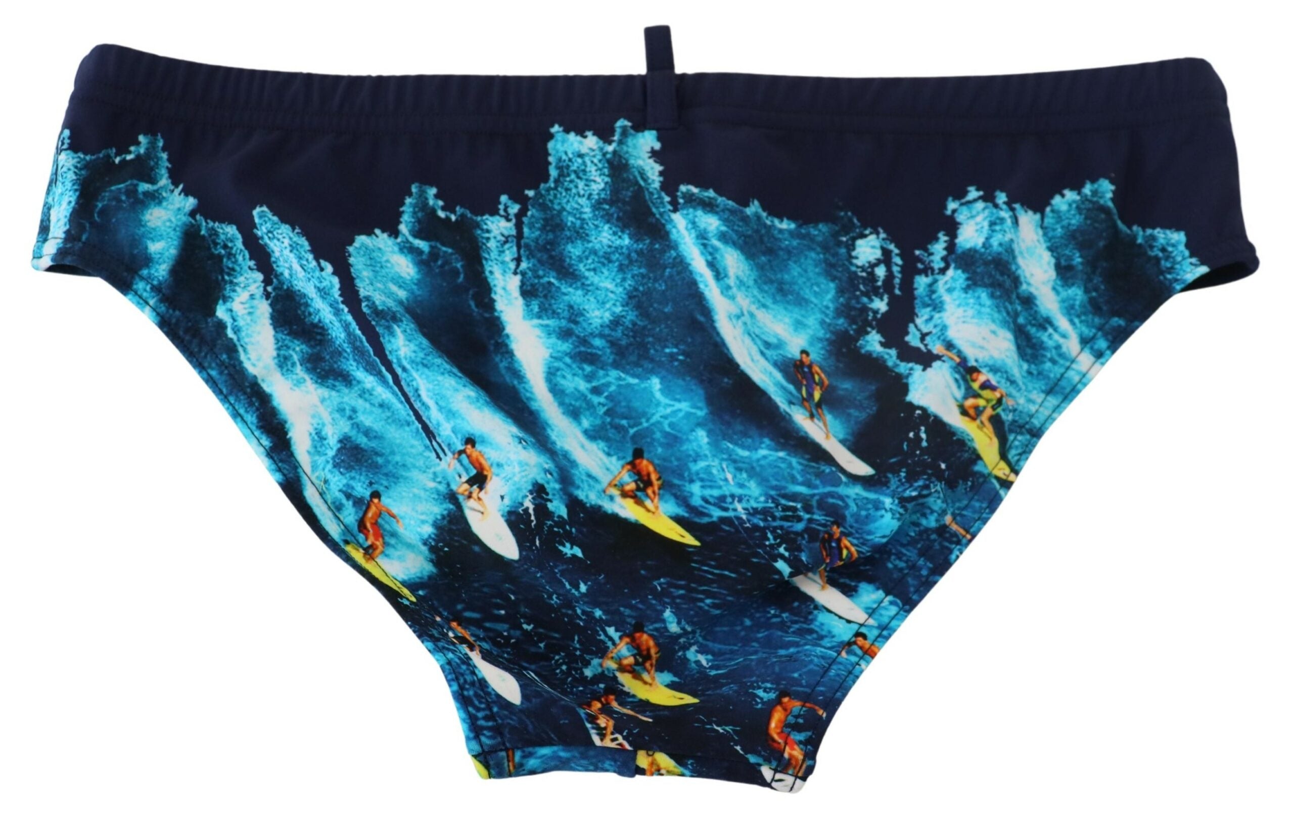 Multicolor Graphic Print Men Swim Brief Swimwear - it48-m
