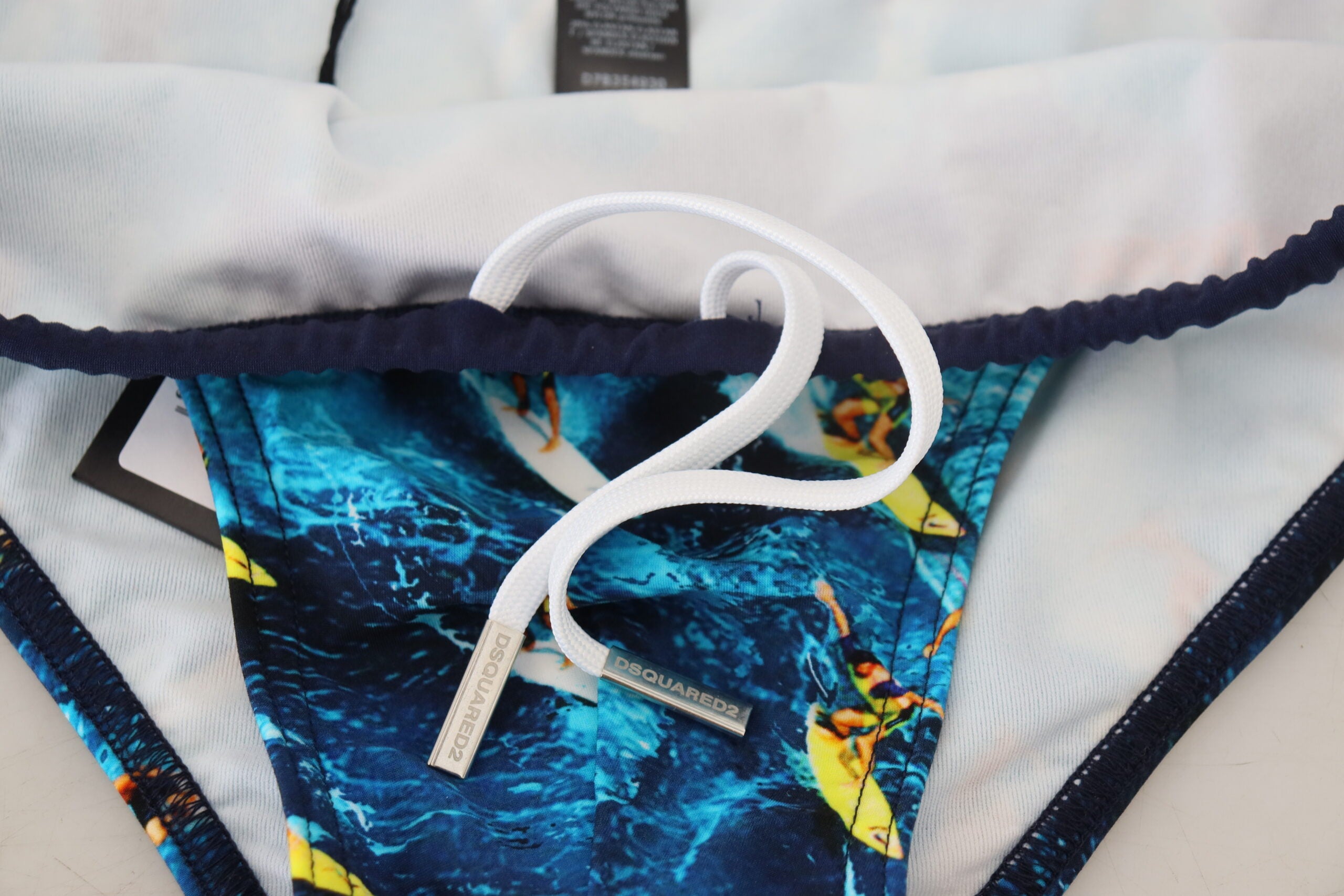Multicolor Graphic Print Men Swim Brief Swimwear - it48-m