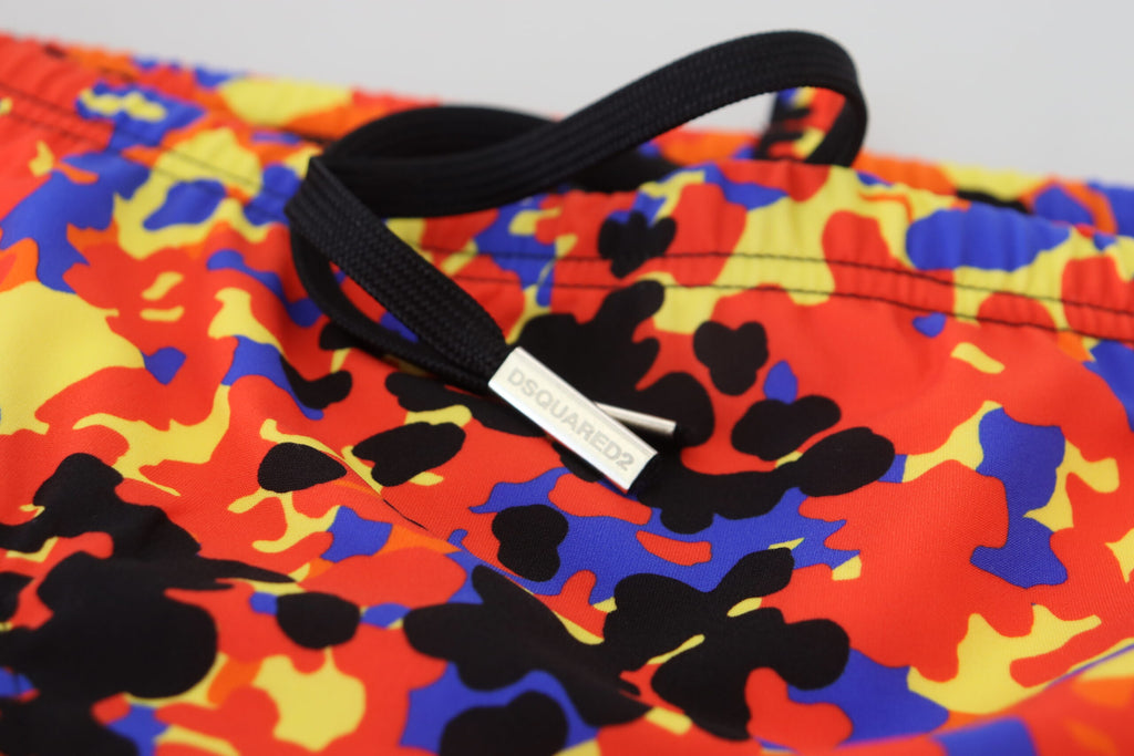 Multicolor Logo Printed Men Swim Brief Swimwear - it48-m