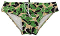 Multicolor Logo Printed Men Swim Brief Swimwear - it48-m