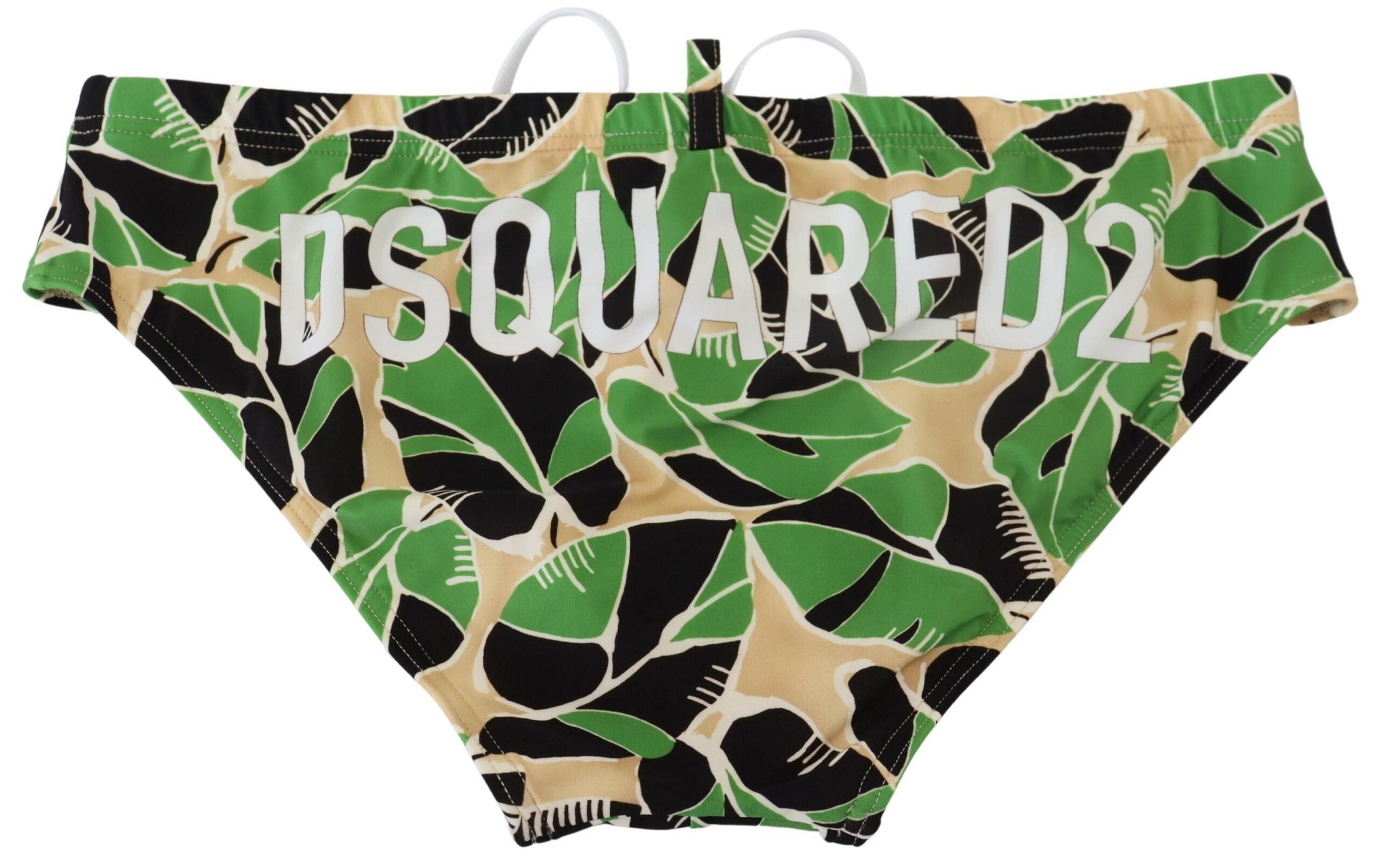 Multicolor Logo Printed Men Swim Brief Swimwear - it48-m