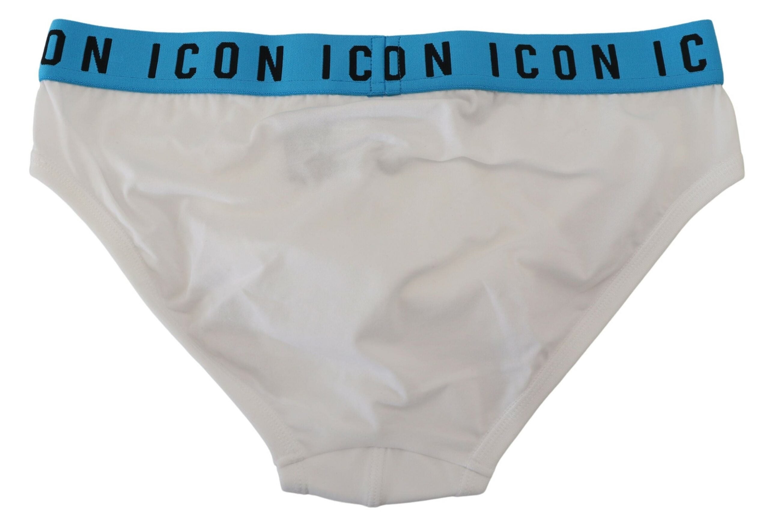 White Icon Logo Cotton Stretch Men Brief Underwear - it5-m