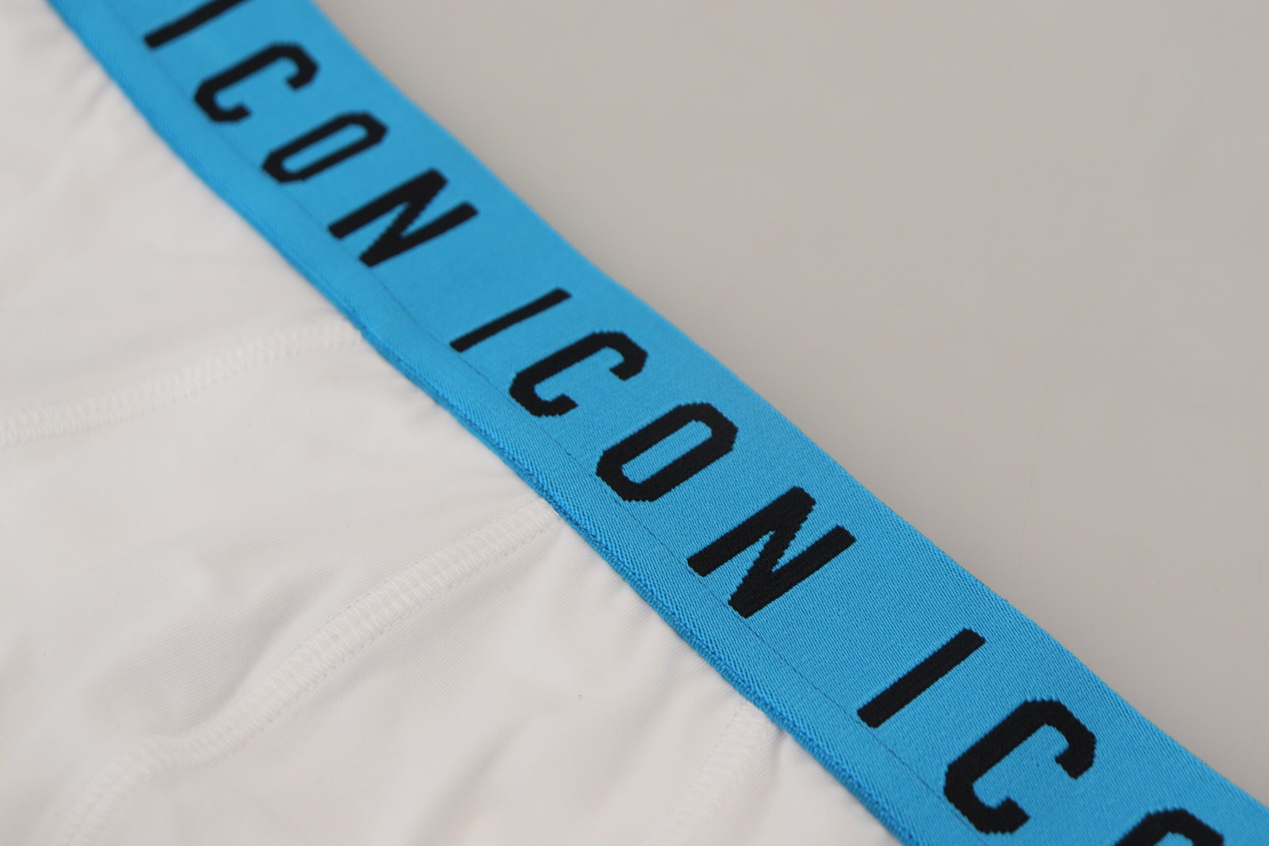 White Icon Logo Cotton Stretch Men Brief Underwear - it5-m
