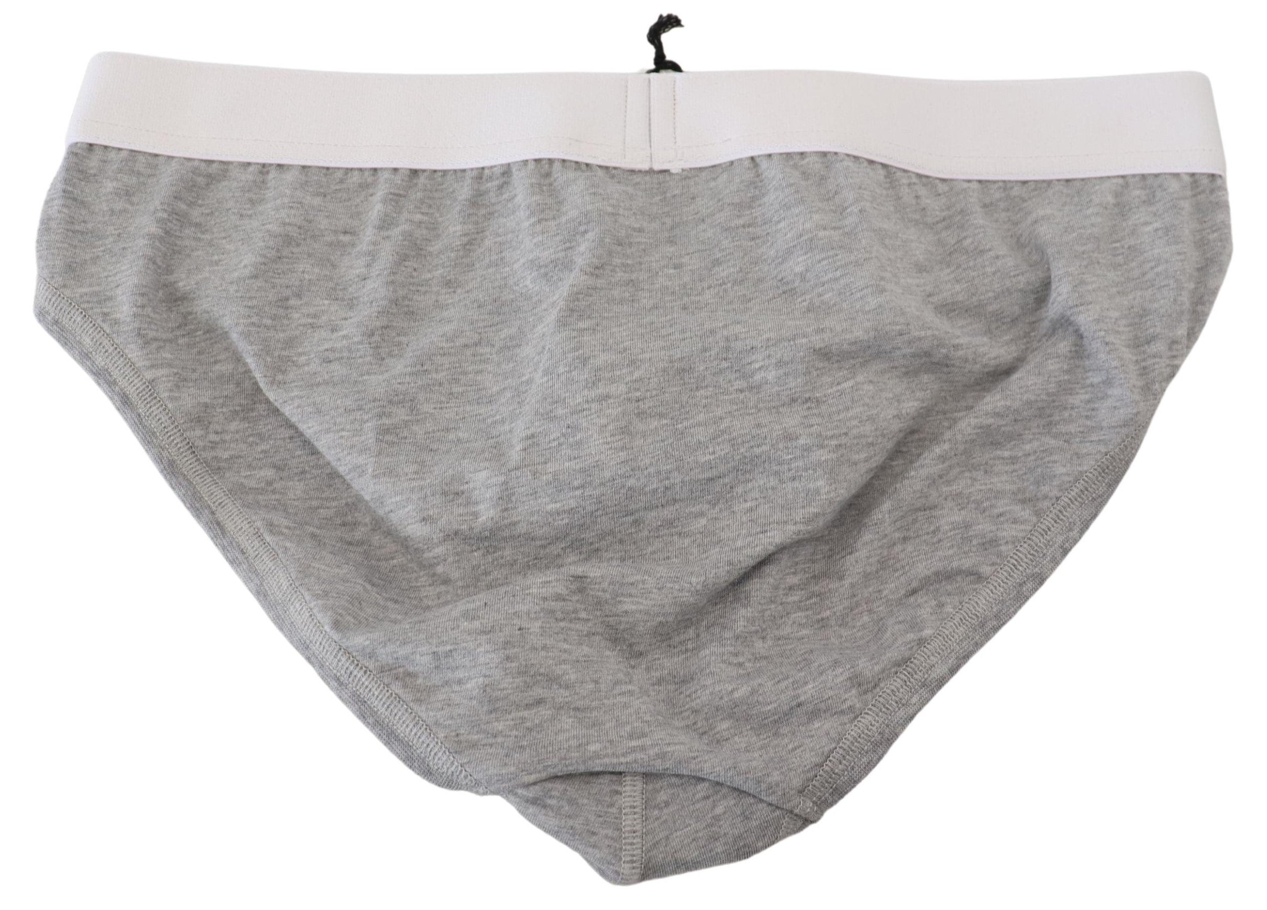Gray Logo Cotton Stretch Men Brief PRO Underwear - it5-m
