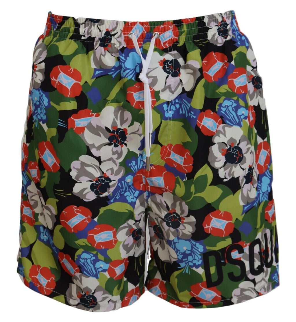 Over Floral Print Mens Beachwear Swimwear Short - it48-m