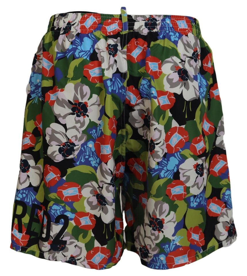 Over Floral Print Mens Beachwear Swimwear Short - it48-m
