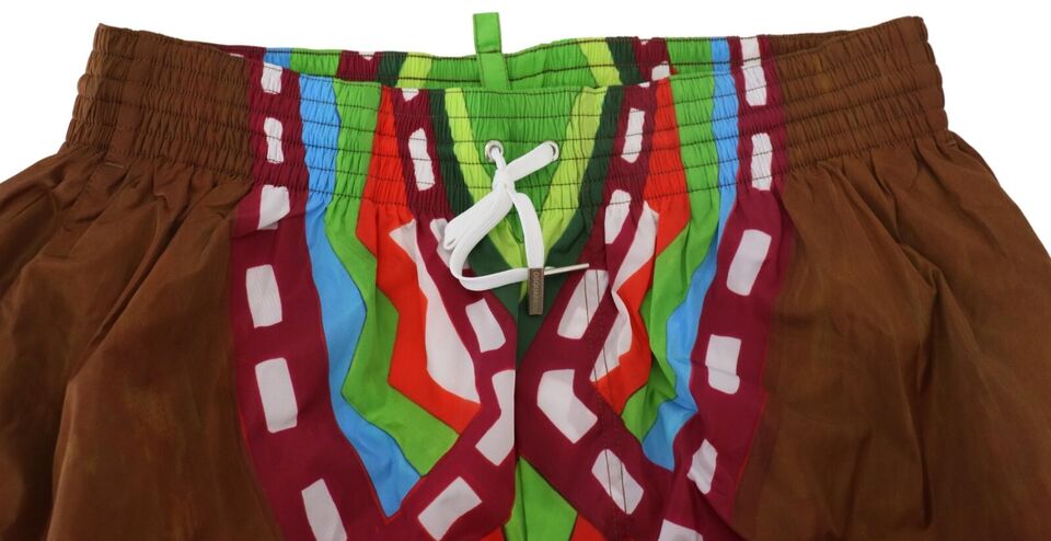 Multicolor Printed Men Beachwear Swimwear Short - it48-l