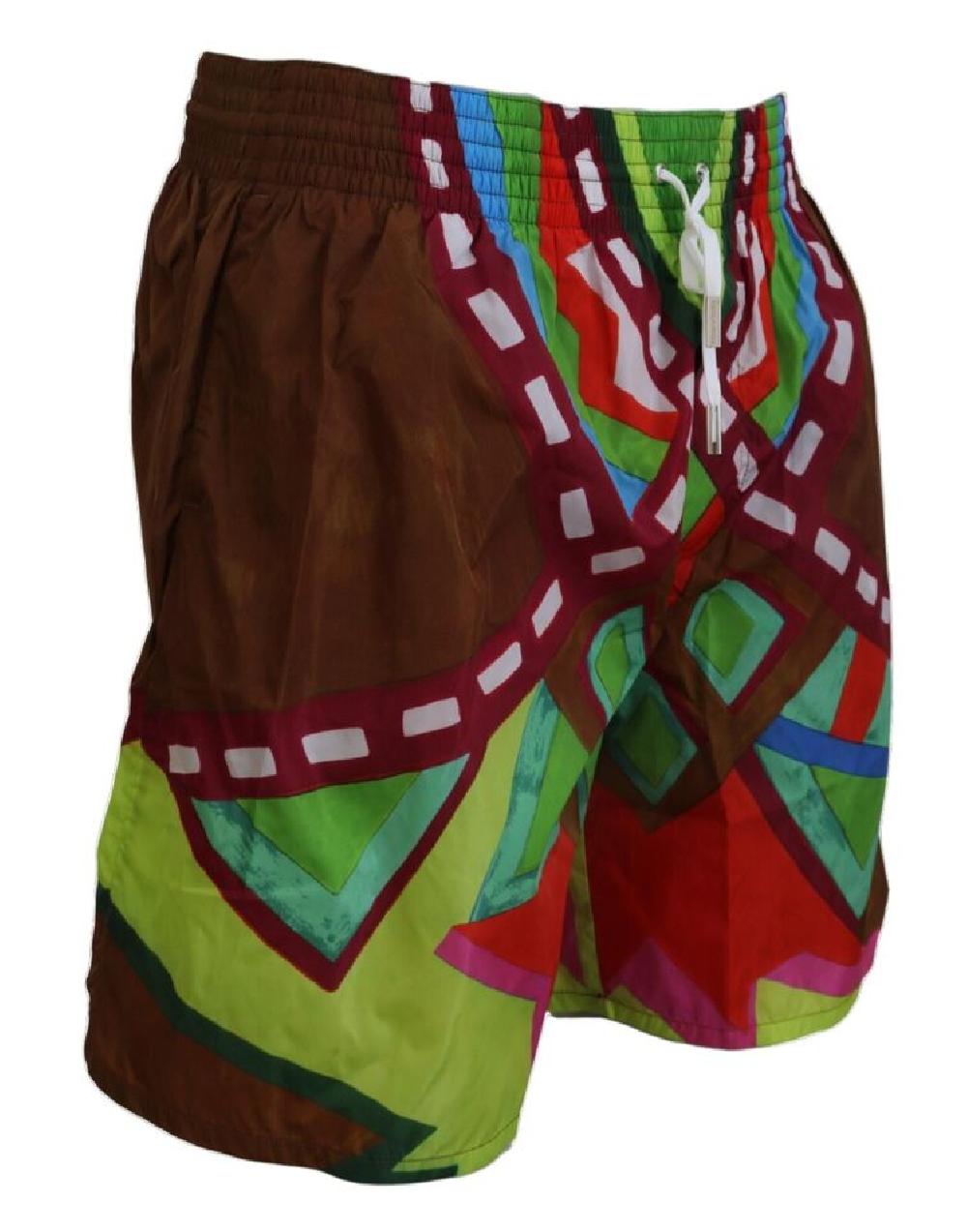 Multicolor Printed Men Beachwear Swimwear Short - it48-l