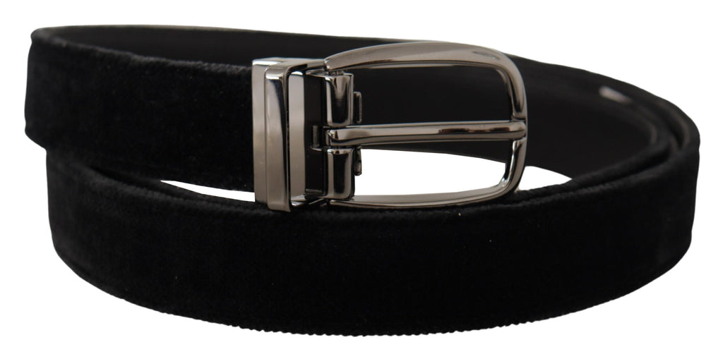 Black Velvet Classic Logo Engraved Metal Belt - 90-cm-36-inches