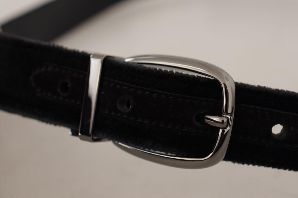 Black Velvet Classic Logo Engraved Metal Belt - 90-cm-36-inches