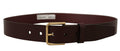 Brown Calf Leather Gold Tone Metal Buckle Belt - 90-cm-36-inches